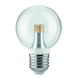 Paulmann 283.18 LED Leuchtmittel Globe 4W Lampe klar E27 Warmweiß Ø=60mm 230V