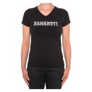 BANKROTT Design Damen T-Shirt Schriftzug groß -...