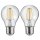 Paulmann 284.75 2er Set LED Filament Leuchtmittel 4W Lampe E27 Klar Warmweiß
