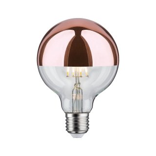 Paulmann 284.57 LED Globe 95 Kopfspiegel Kupfer 7,5W E27 Warmweiß Leuchtmittel Lampe