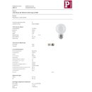 Paulmann 283.13 LED GLobe 60 Leuchtmittel 4W Lampe E27 Opal Warmweiß 230V