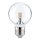 Paulmann 282.65 LED Leuchtmittel Globe 2,5W Lampe klar E27 Warmweiß Ø=60mm 230V