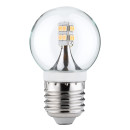 10 x Paulmann 282.63 LED Leuchtmittel 2,5W Lampe klar E27 Warmweiß Ø=45mm 230V