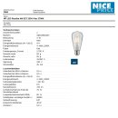 Nice Price 3964 LED Kolben Rustika 4W Lampe E27 230V Leuchtmittel Klar 2700K